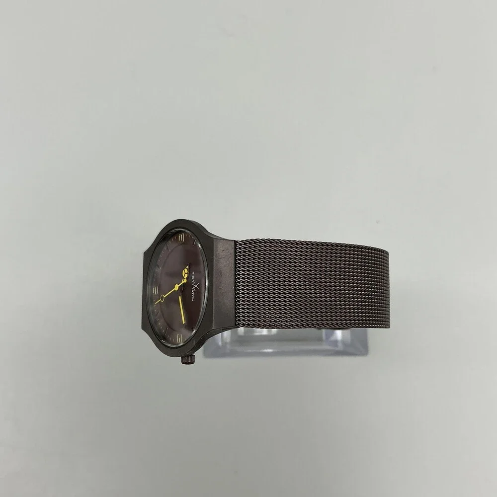 ToyWatch Womens Watch 28mm Brown Dial Mesh Stainless Steel New Battery